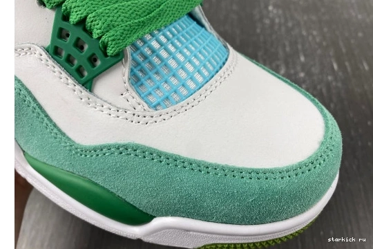 Grass SB   Jordan AJ4-KNCW edition)  AJ4-KNCW Green 4 Retro (limited White 0227